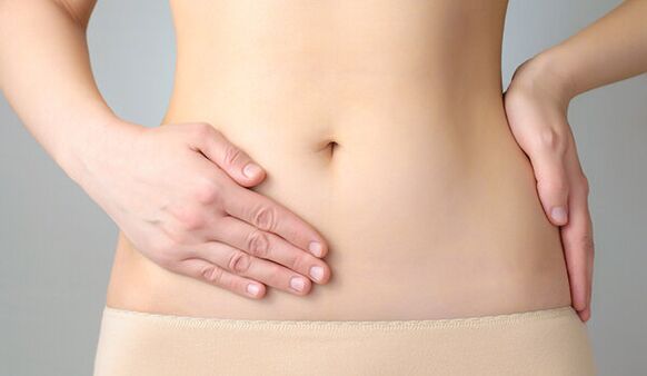 dor abdominal debido a parasitos